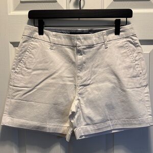 Tommy Hilfiger White Cotton Blend Women's Shorts